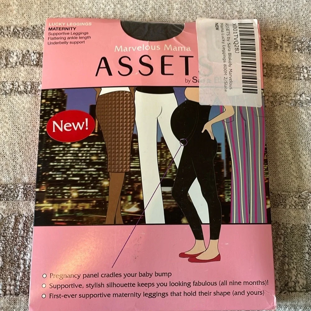 Marvelous Mama Assets by Sara Blakey Lucky Leggings Maternity in Slate Sz 1